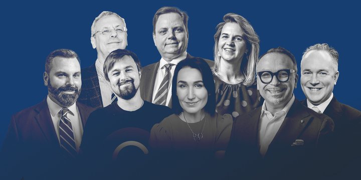 Підприємці — члени Американської торгової палати, учасники проєкту Лідерство під час кризи (Фото: Колаж НВ)