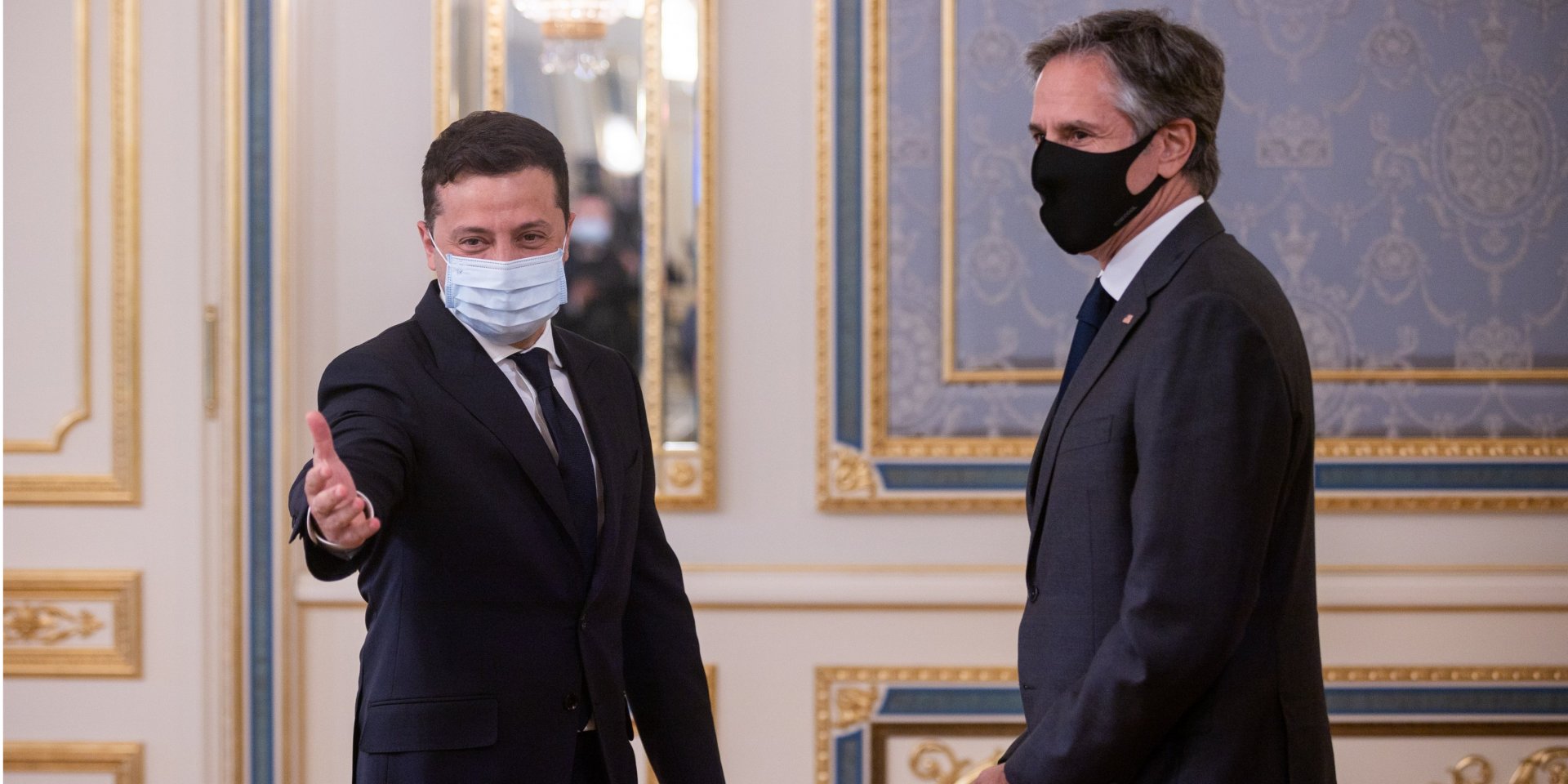 6 квітня президент Володимир Зеленський провів зустріч з&nbsp;держсекретарем США Ентоні Блінкеном (Фото: @ZelenskyyUa)