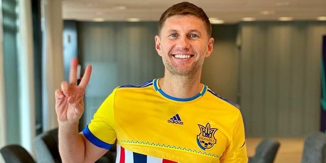В составе сборной Украины Левченко сыграл 8 матчей (Фото: Евгений Левченко via Twitter)