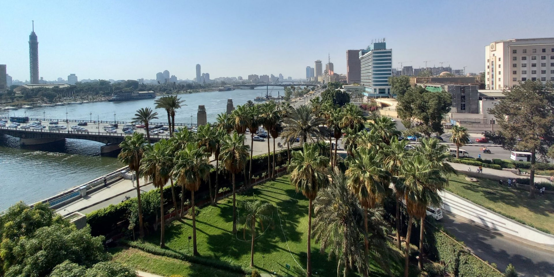 Вид на мост Каср-эль-Нил из отеля InterContinental Cairo Semiramis (Фото: НВ)