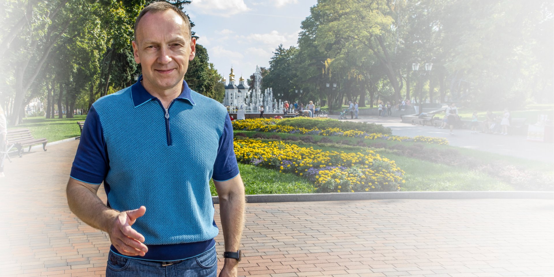 ПЕРША ЛЮДИНА МІСТА: Мер Влади­слав Атрошенко тричі потрап­ляв у ВР, але найбільш вдалим його проєктом стала реанімація Чернігова (Фото: Олександр Медведєв / НВ)