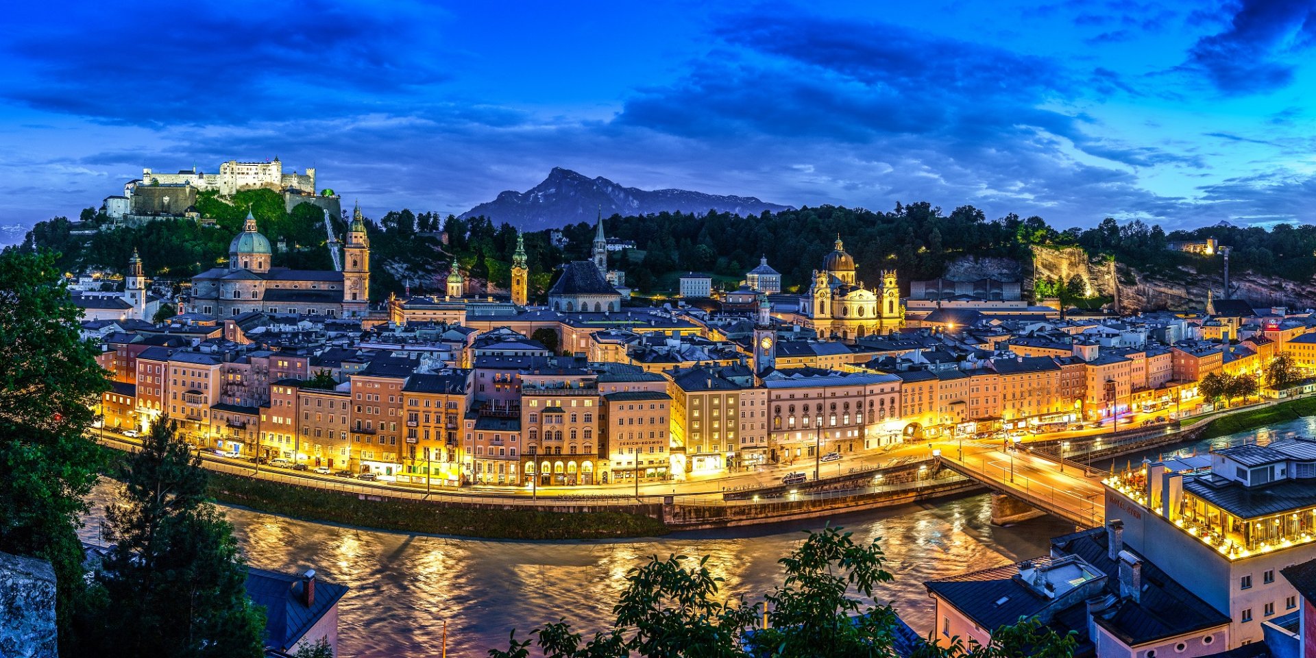 Вечірній Зальцбург (Фото: Tourismus Salzburg, Foto: Breitegger Günter)