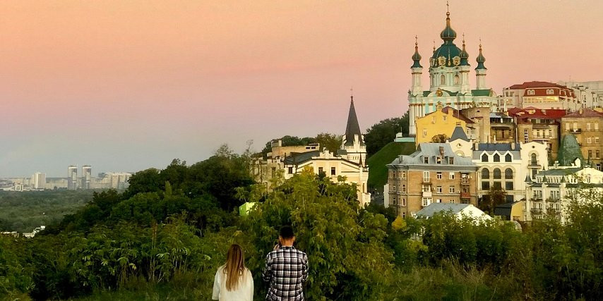 Макс Узол і Оля Манько на Замковій горі (Фото: Узол і Манько)