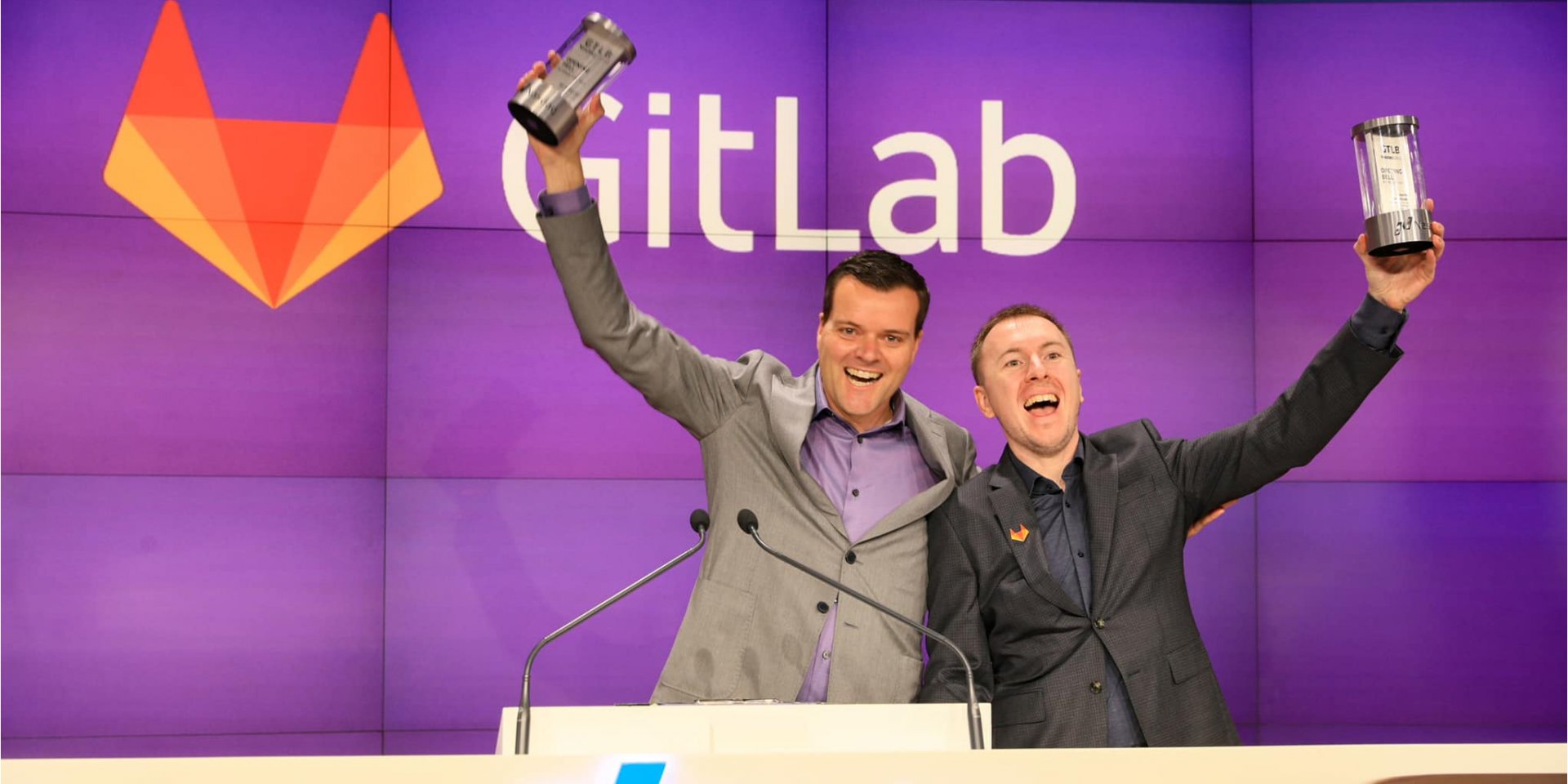 Украинец Дмитрий Запорожец (в темном костюме), соучредитель стартапа GitLab (Фото: GitLab)
