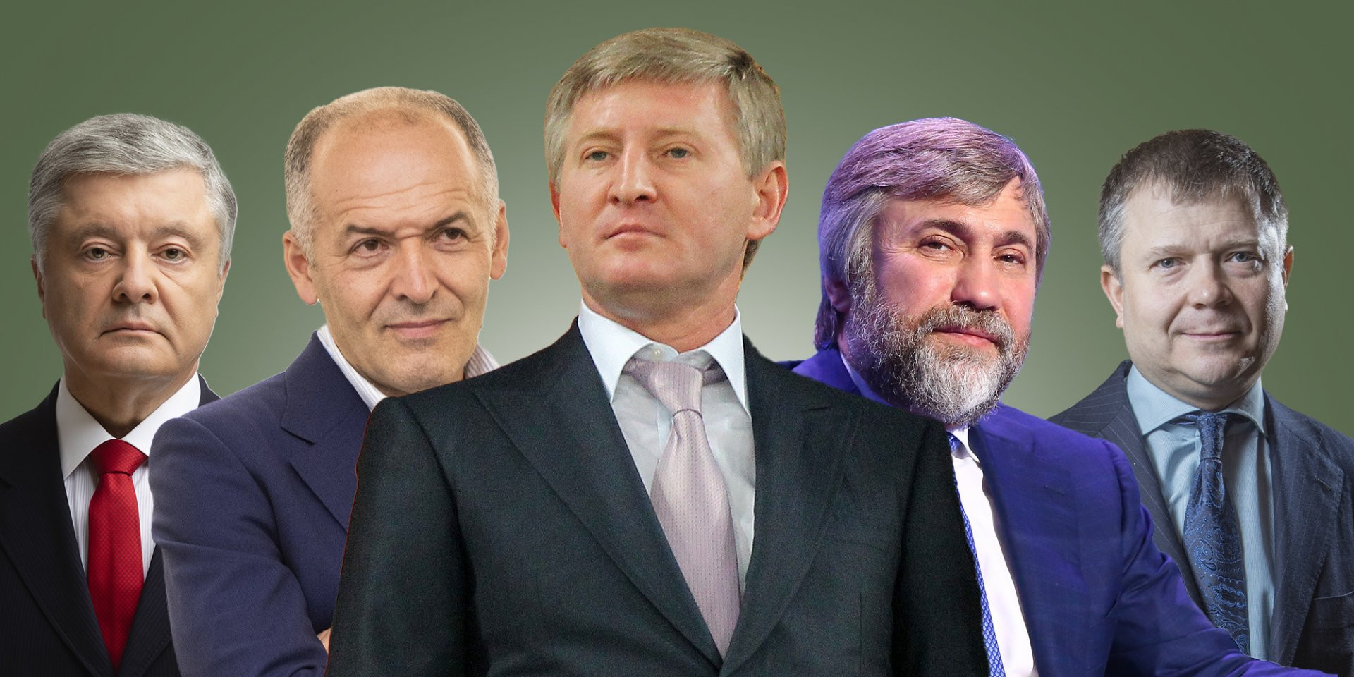 Рінат Ахметов, Віктор Пінчук, Вадим Новинський, Петро Порошенко та Костянтин Жеваго очолили Топ-100 найбагатших українців (Фото: Коллаж НВ)