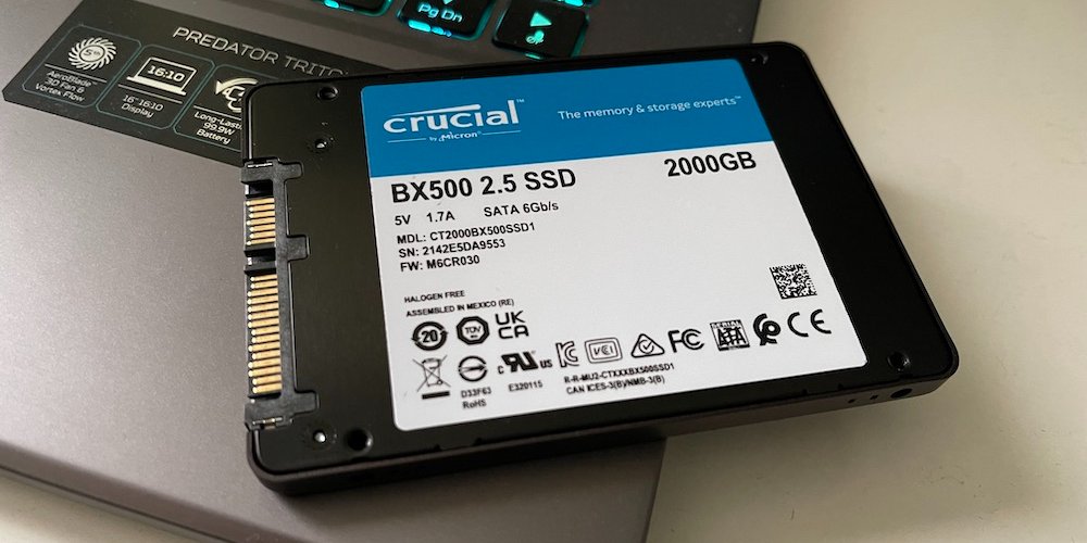Обзор SSD-накопителя Crucial BX500 (Фото: Crucial)