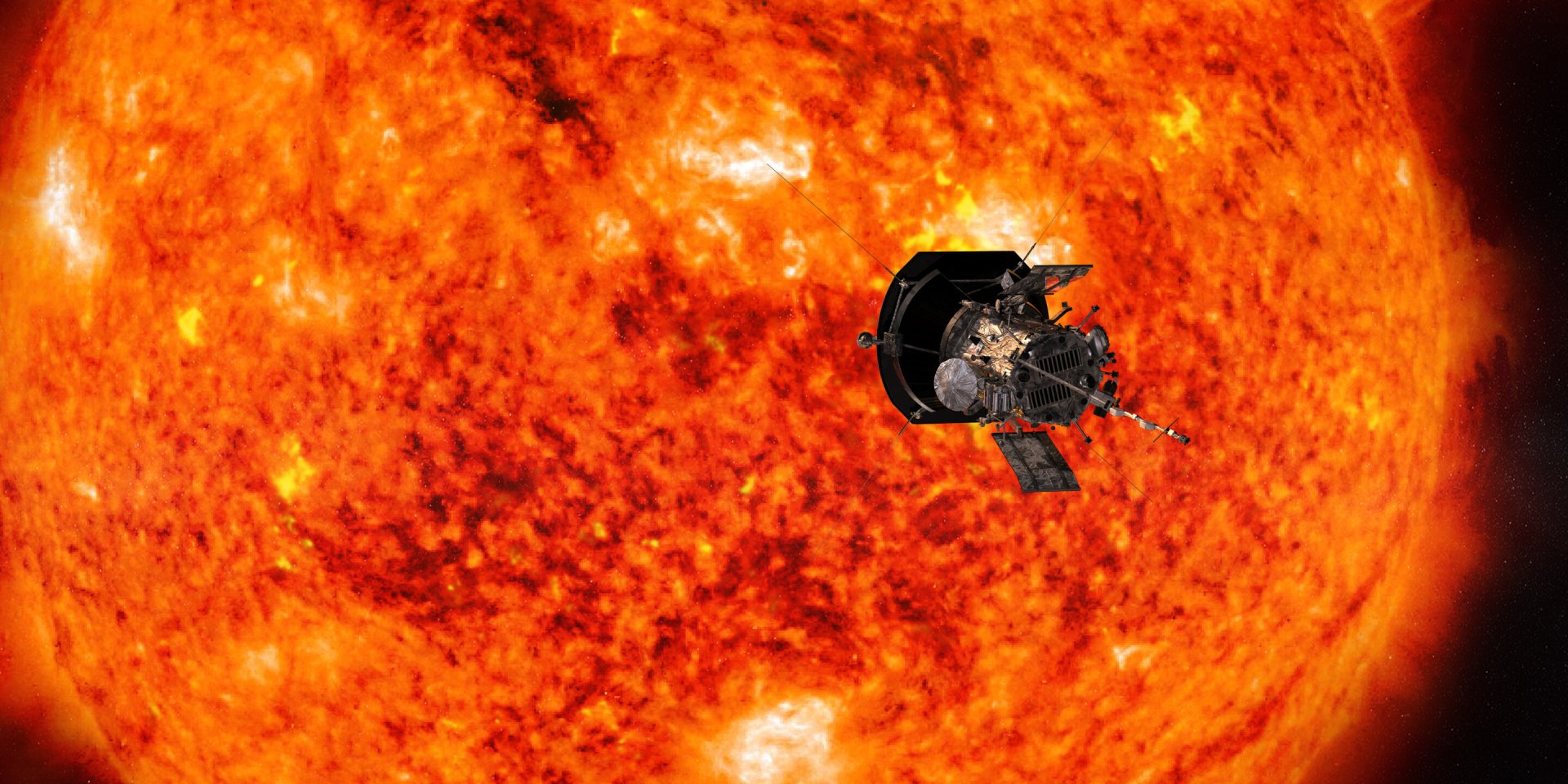 Художественное представление космического корабля Parker Solar Probe (Фото: NASA/Johns Hopkins APL/Steve Gribben)