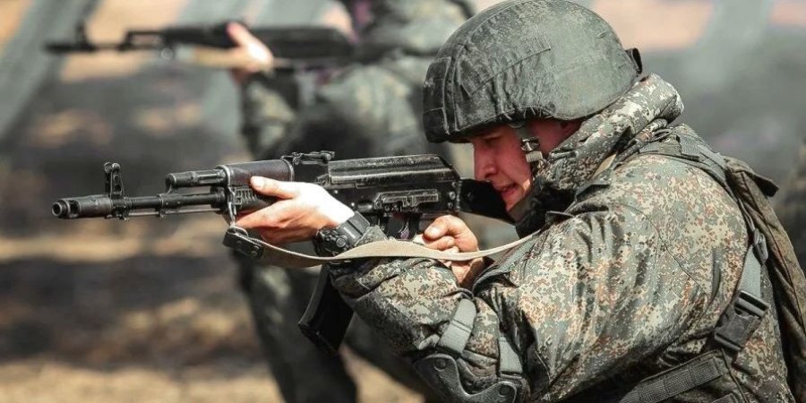 Russian soldier at a military training in Belarus (Photo: Russian Defense Ministry)