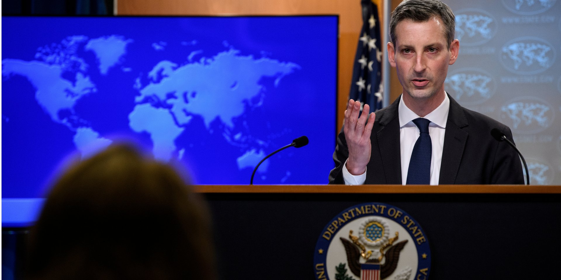 U.S. State Department Spokesperson Ned Price (Photo: Nicholas Kamm/Pool via REUTERS)