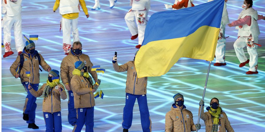 Ukrainian Olympic team at the opening ceremony (Photo: REUTERS/Jonathan Ernst)