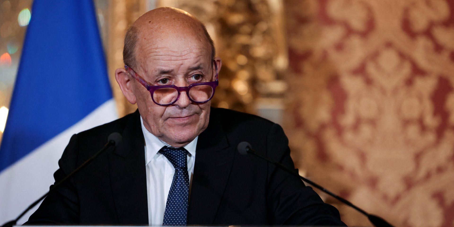 French Foreign Minister Jean-Yves Le Drian (Photo: Thomas Coex/Pool via REUTERS)