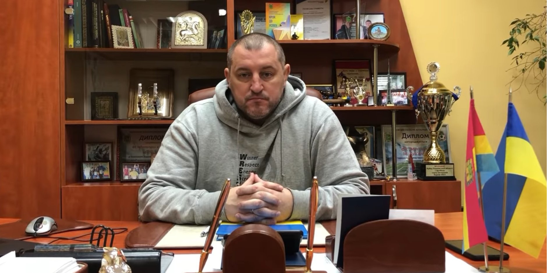 Геннадий Мацегора (Фото: Скриншот с видео. Купянский городской совет/Facebook)