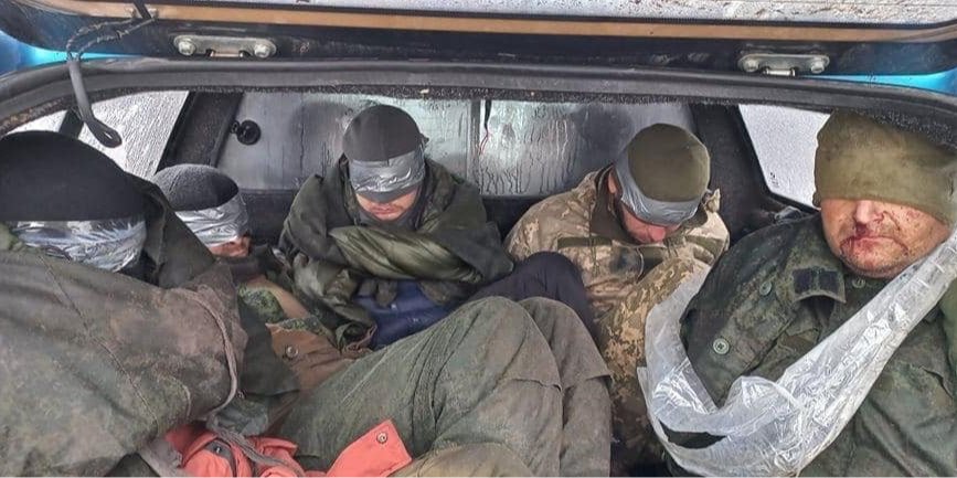 Russian soldiers turned prisoners of war (Photo: Ukraine's Armed Forces/Facebook)