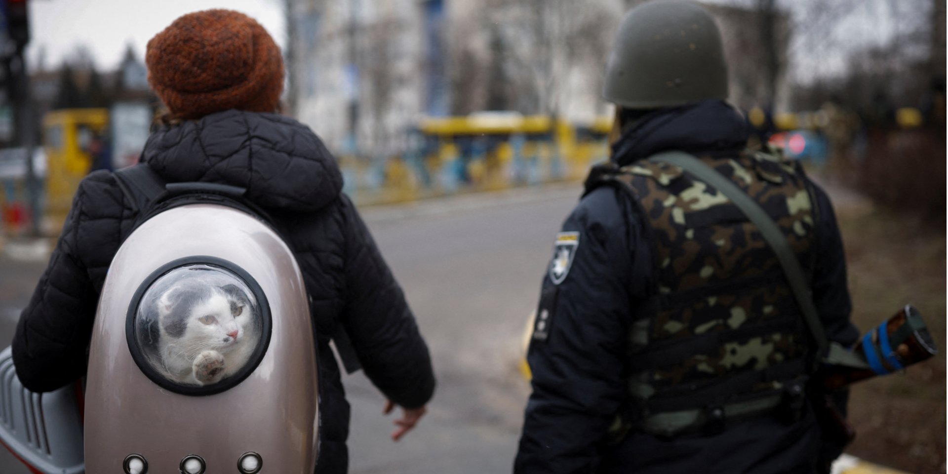 Evacuation from Brovary (Photo: REUTERS/Thomas Peter)
