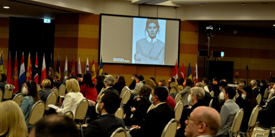 Зеленська наголосила, що сьогодні права українських дітей порушено повністю (Фото: president.gov.ua)