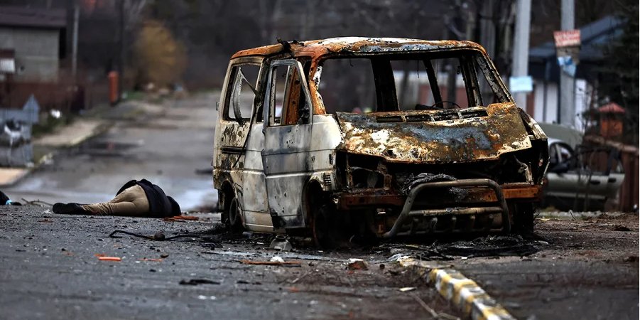 Российские оккупанты массово убивали мирных жителей города Буча (Фото: REUTERS/Zohra Bensemra)