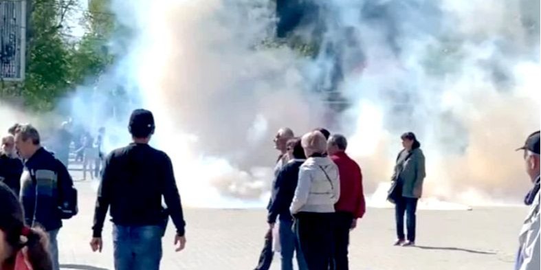 За&nbsp;фактом розгону мітингу Офіс генпрокурора розпочав кримінальну справу (Фото: Оперативний ЗСУ/t.me)