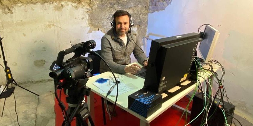 Тимур Мирошниченко комментировал Евровидение 2022 из бомбоубежища (Фото: пресс-служба)