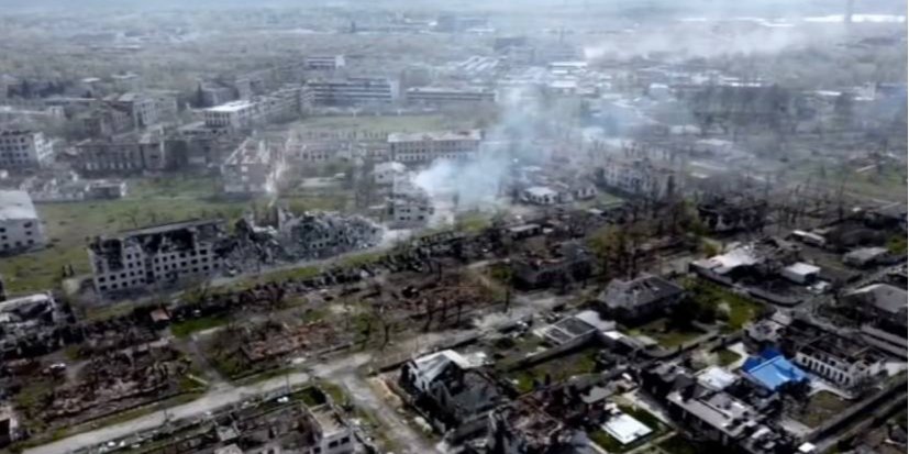 There are no surviving buildings left in Rubizhne (Photo: Serhiy Haidai/Telegram)