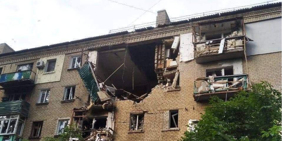 Consequences of the shelling in Severodonetsk (Photo: Serhiy Hayday / Telegram)