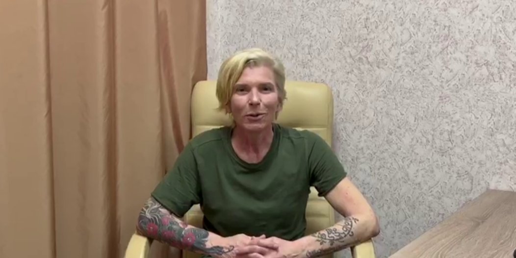 Yulia Payevskaya (Taira) recorded a video after her release from Russian captivity. She said that all captured Ukrainians will be free (Photo: ЦАПЛІЄНКО_UKRAINE FIGHTS/Telegram)