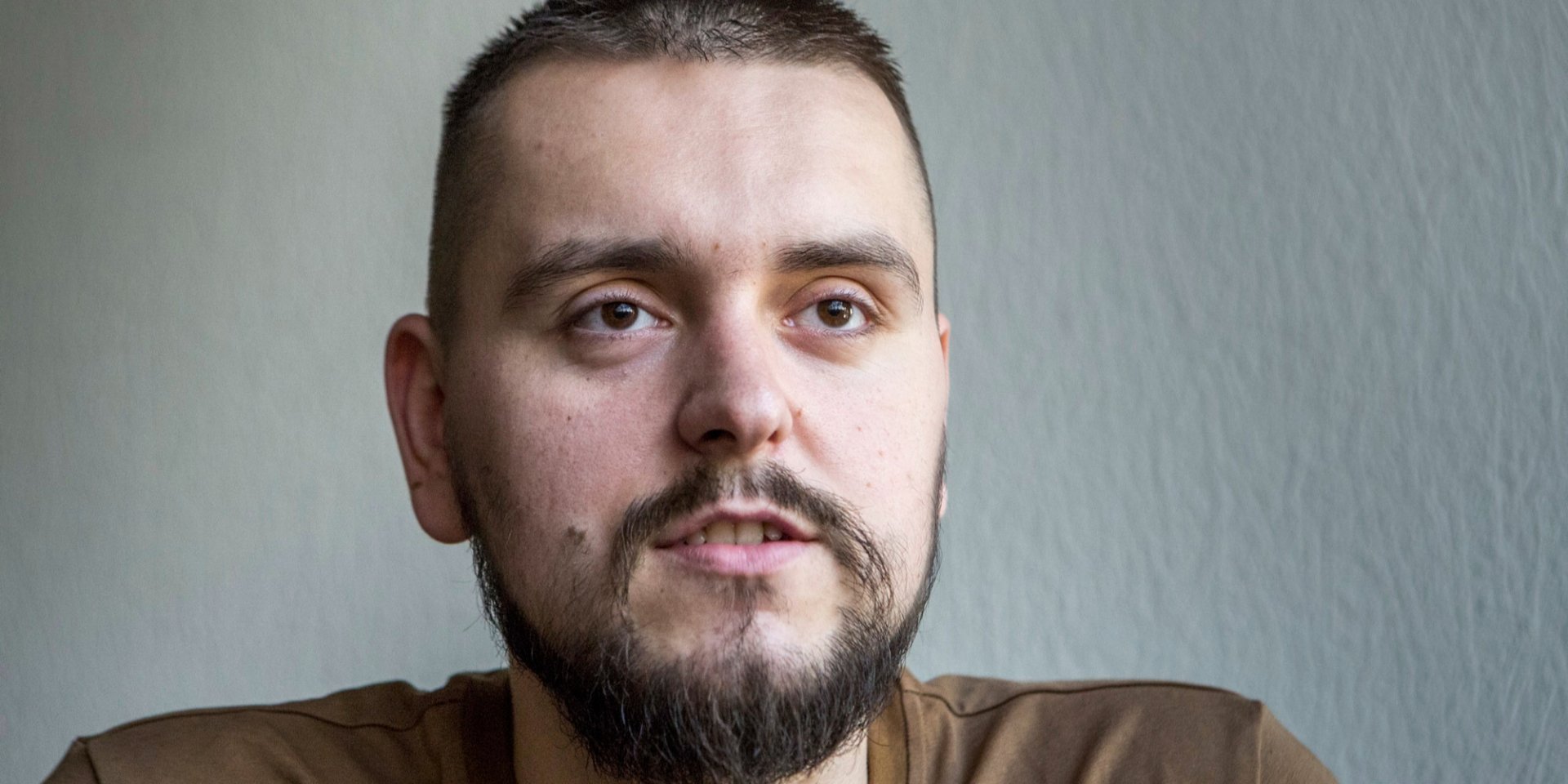 The wounded soldier of the Azov regiment 