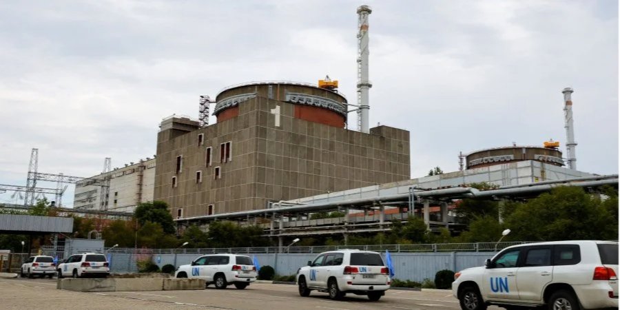 Vehicles of the IAEA mission near the Zaporizhzhya NPP, September 1, 2022 (Photo: REUTERS/Alexander Ermochenko)