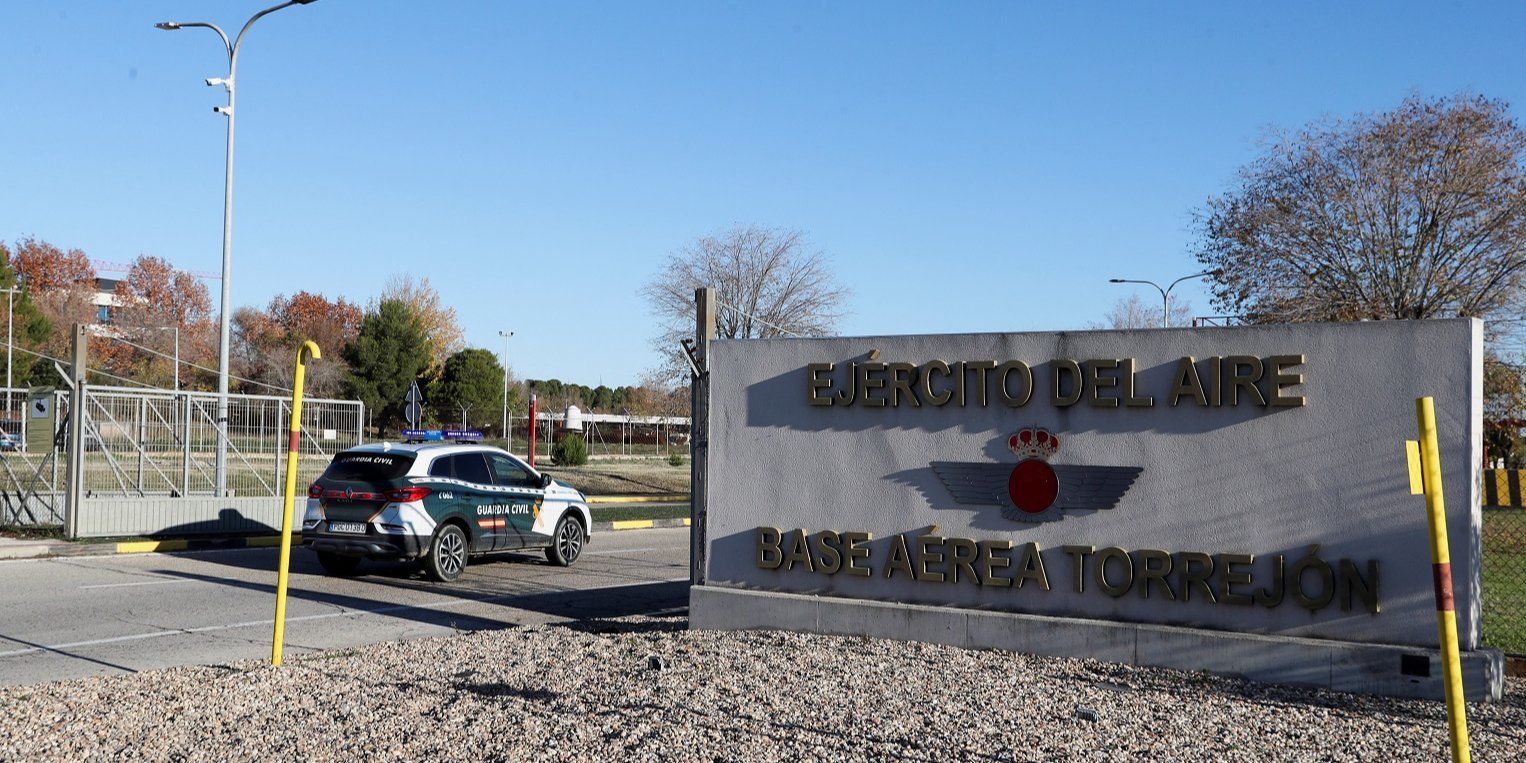 The air force base in Torrejon de Ardoz near Madrid, where the envelope with explosives was sent (Photo: REUTERS/Violeta Santos Moura)