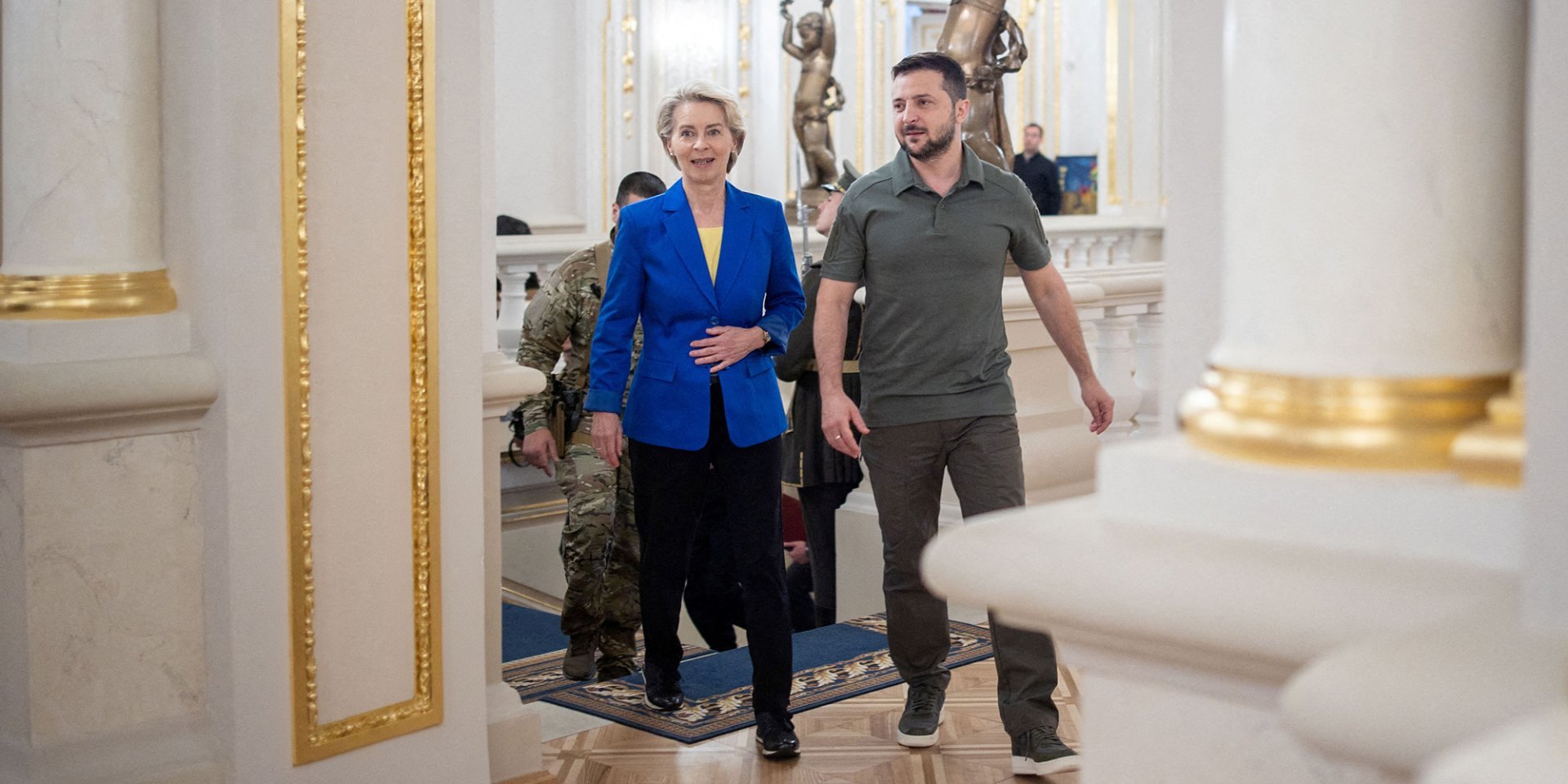 On February 2, a large delegation of the European Commission headed by its President Ursula von der Leyen arrived in the Ukrainian capital. (Photo: REUTERS/Valentyn Ogirenko)