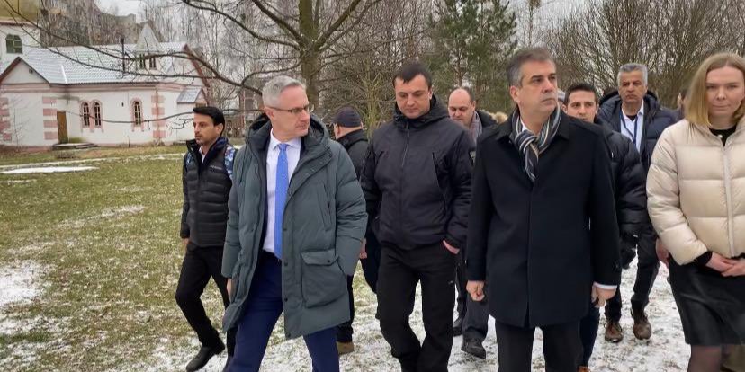 Israel's Foreign Minister Eli Cohen arrived in Ukraine for the first time since the beginning of the full-scale invasion of the Russian Federation (Photo: Michael Brodsky/Twitter)