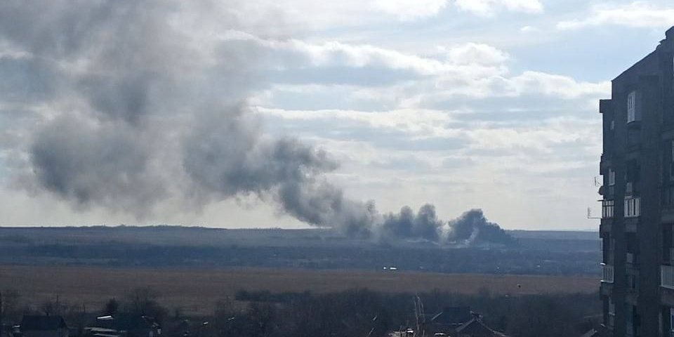 В Енакиево упал военный самолет — подробности — новости Украины / NV
