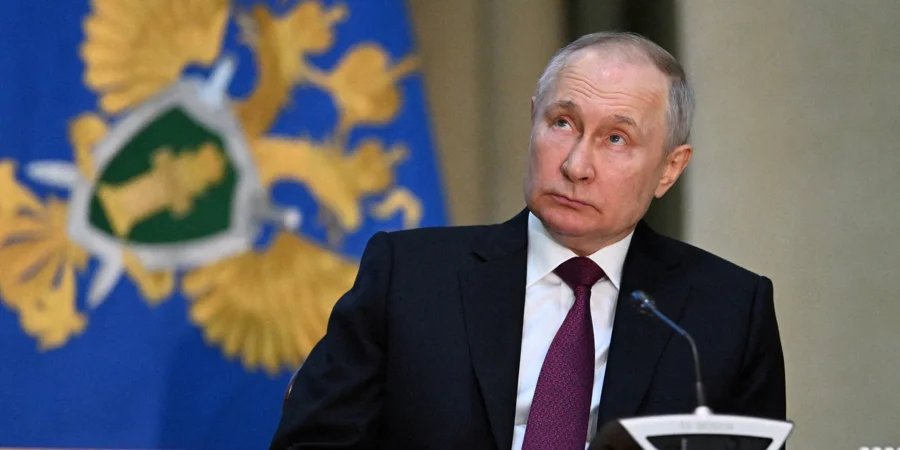 российский диктатор Владимир Путин (Фото: Sputnik / Pavel Bednyakov / Pool)