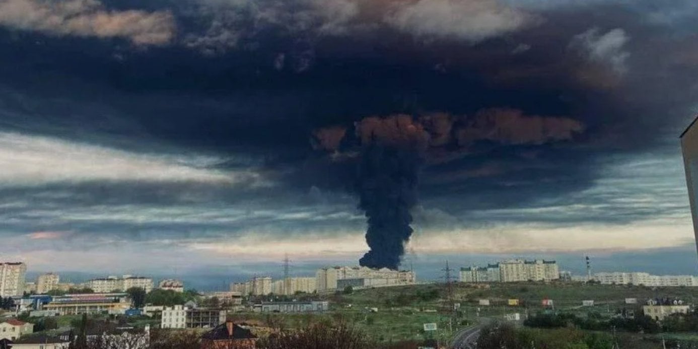 Fuel base in Sevastopol (Photo: Крим Сьогодні. Новини / Telegram)