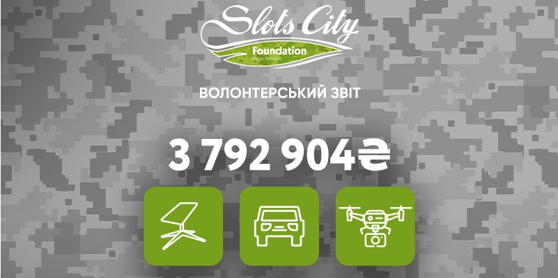 Волонтеры Slots City в апреле собрали более 3,5 млн грн для помощи украинской армии и переселенцев (Фото: Фонд «Слотс-Сити)