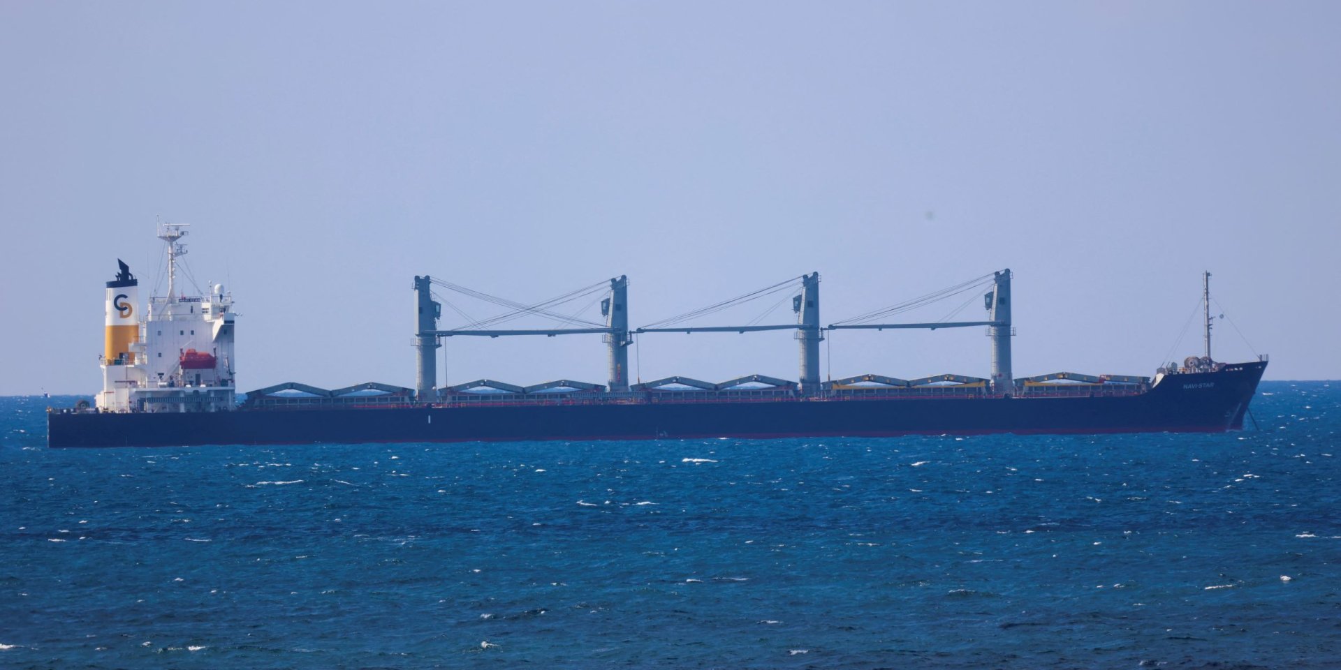 Bulk carrier NAVI STAR in the Black Sea near the Bosphorus Strait, August 6, 22 (Photo: REUTERS/Yoruk Isik)
