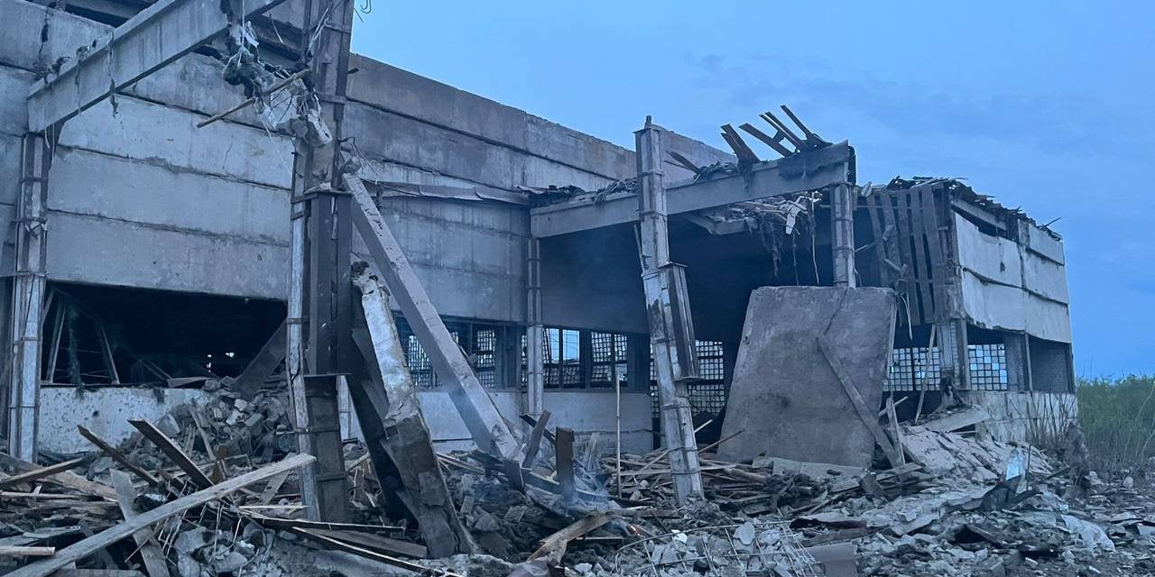 Consequences of a missile attack by Russian troops on Kupyansk on May 9 (Photo: Олег Синєгубов/Telegram)