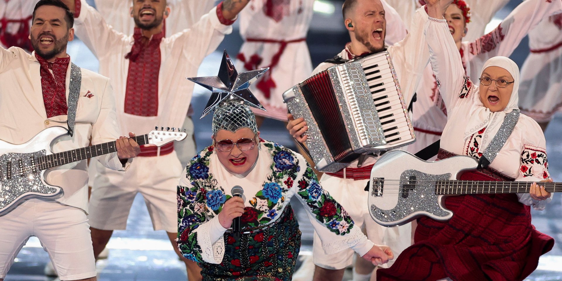 Вєрка Сердючка на сцені у Ліверпулі (Фото: REUTERS/Phil Noble)