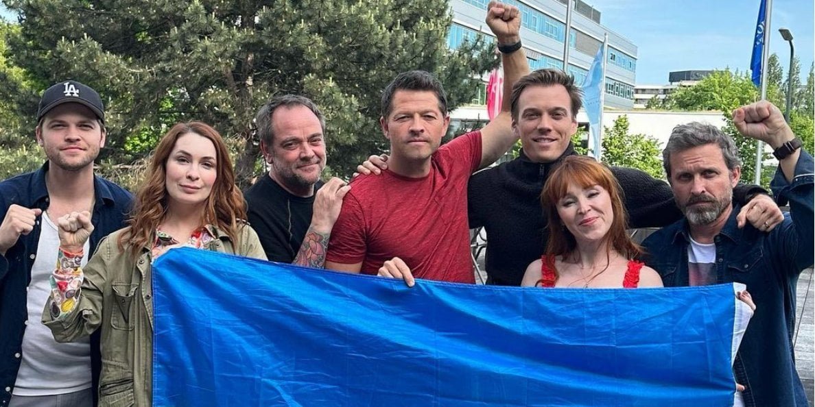US actor Misha Collins arrives in Kyiv to show support for Ukraine