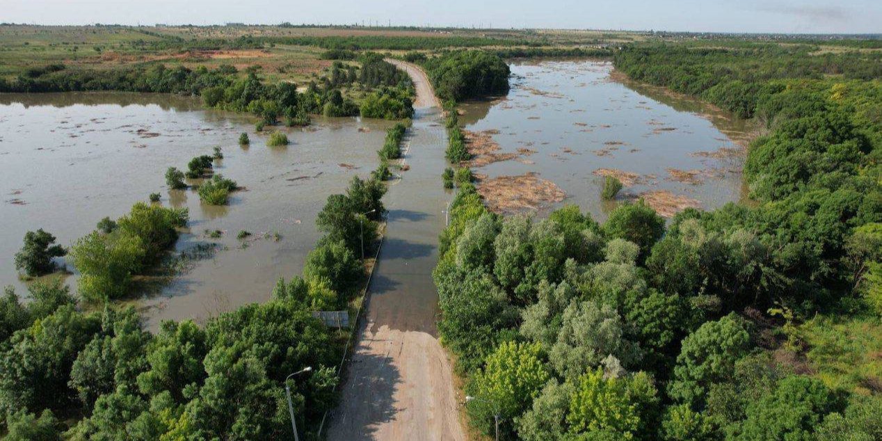 Flooding on the right bank of the Kherson region (Photo: t.me/ssternenko)