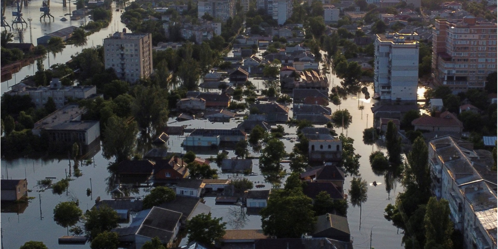 Flooded Nova Kakhovka, June 8, 2023 (Photo: REUTERS/Yan Dobronosov)