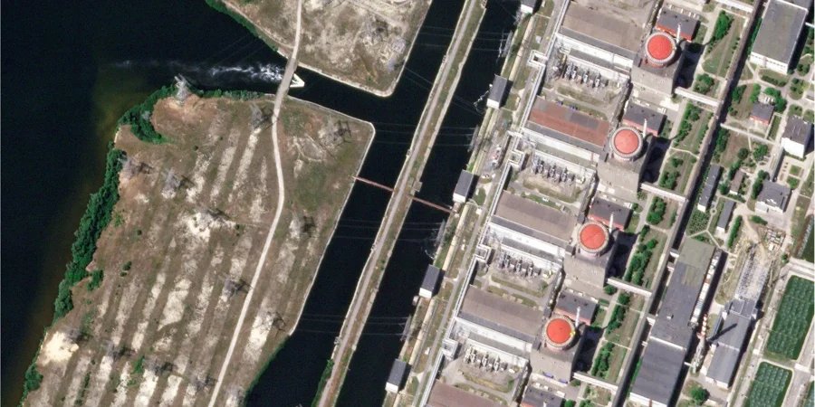 Satellite image of Zaporizhzhya NPP, June 9, 2023 (Photo: Planet Labs PBC/Handout via REUTERS)