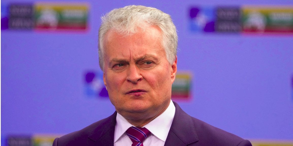 Lithuanian President Gitanas Nausėda says that Ukraine has received certain conditions to fulfill before joining NATO (Photo: REUTERS/Ints Kalnins)