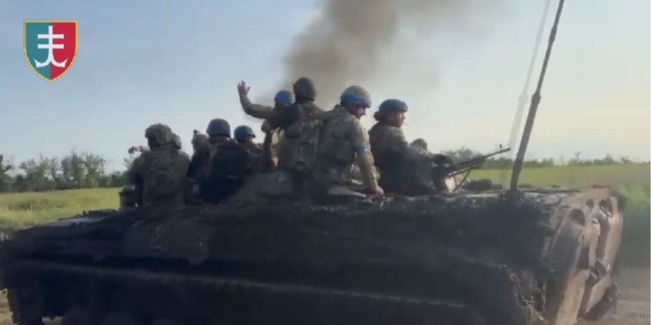 The Ukrainian military liberated Staromayorske in Donetsk Oblast (Photo: Screenshot from the video 35 окрема бригада морської піхоти ім.контр-адмірала Михайла Остроградського/Facebook)