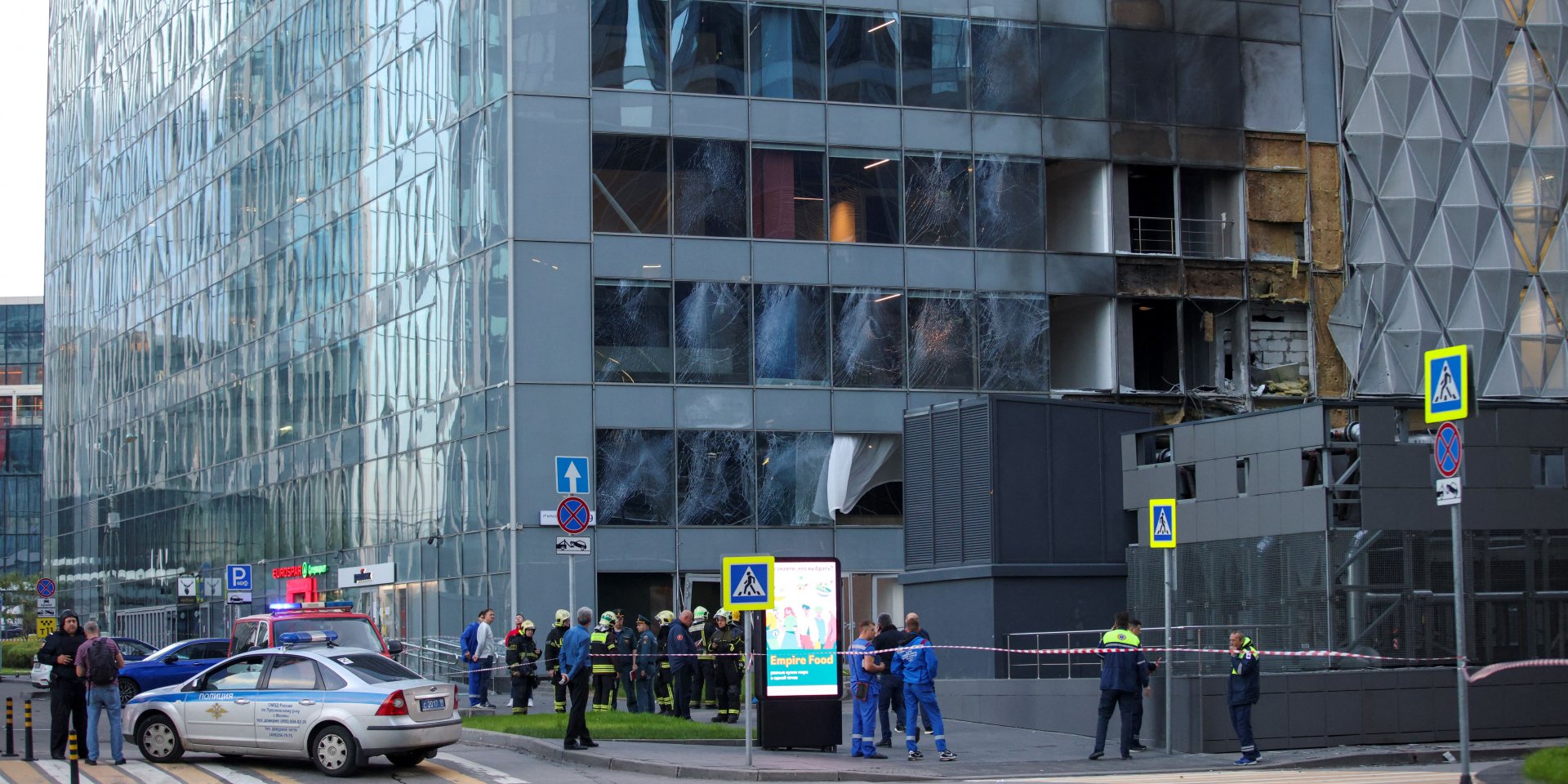 Наслідки атаки безпілотників. Москва, Росія, 30 липня 2023 року (Фото: REUTERS/Stringer)