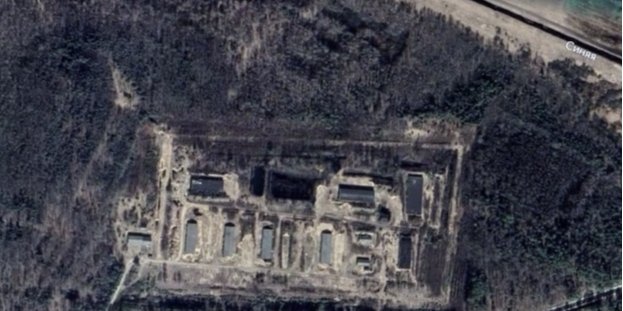 Wagnerites can be located on the territory of the old military warehouses near Osypovych (Photo: Беларускі Гаюн/Telegram)