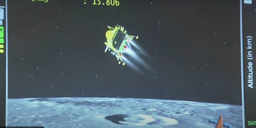 Трансляція події велася в прямому ефірі/кадр із відео (Фото: ISRO)