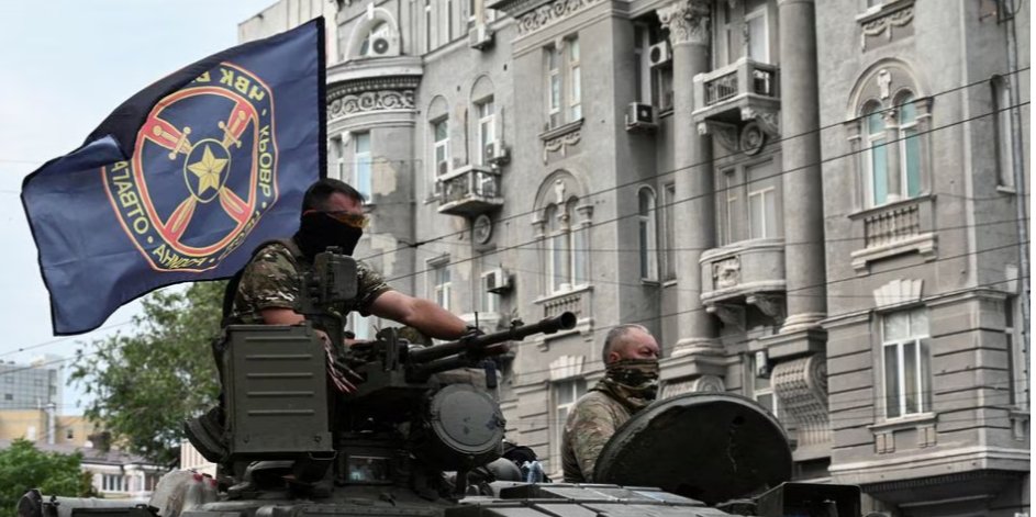 Fighters of PMC Wagner during a riot in Rostov-on-Don, June 24, 2023 (Photo: REUTERS/Stringer)