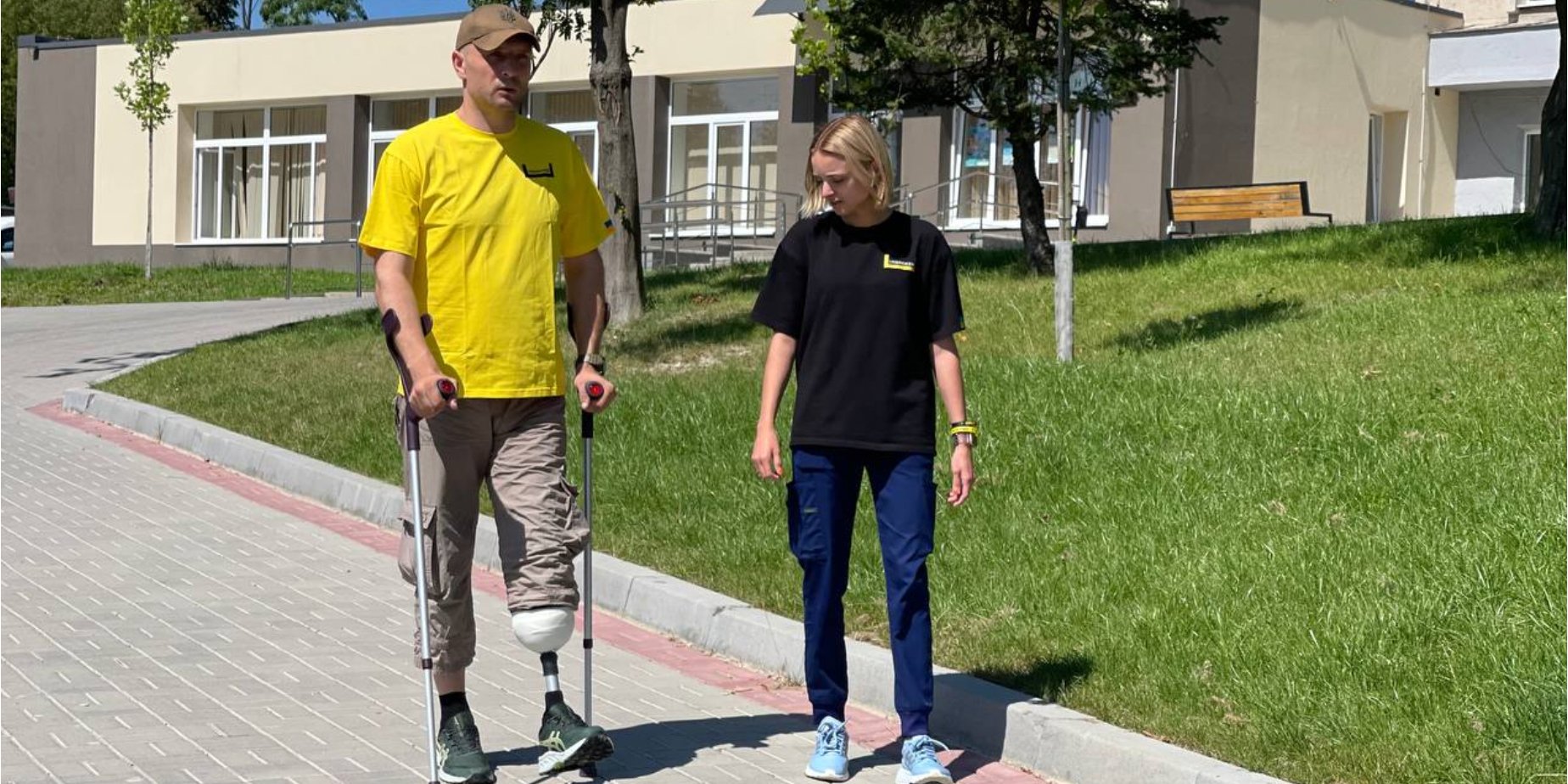 Serhiy Yevtushenko is in the rehabilitation center (Photo: UNBROKEN Ukraine)