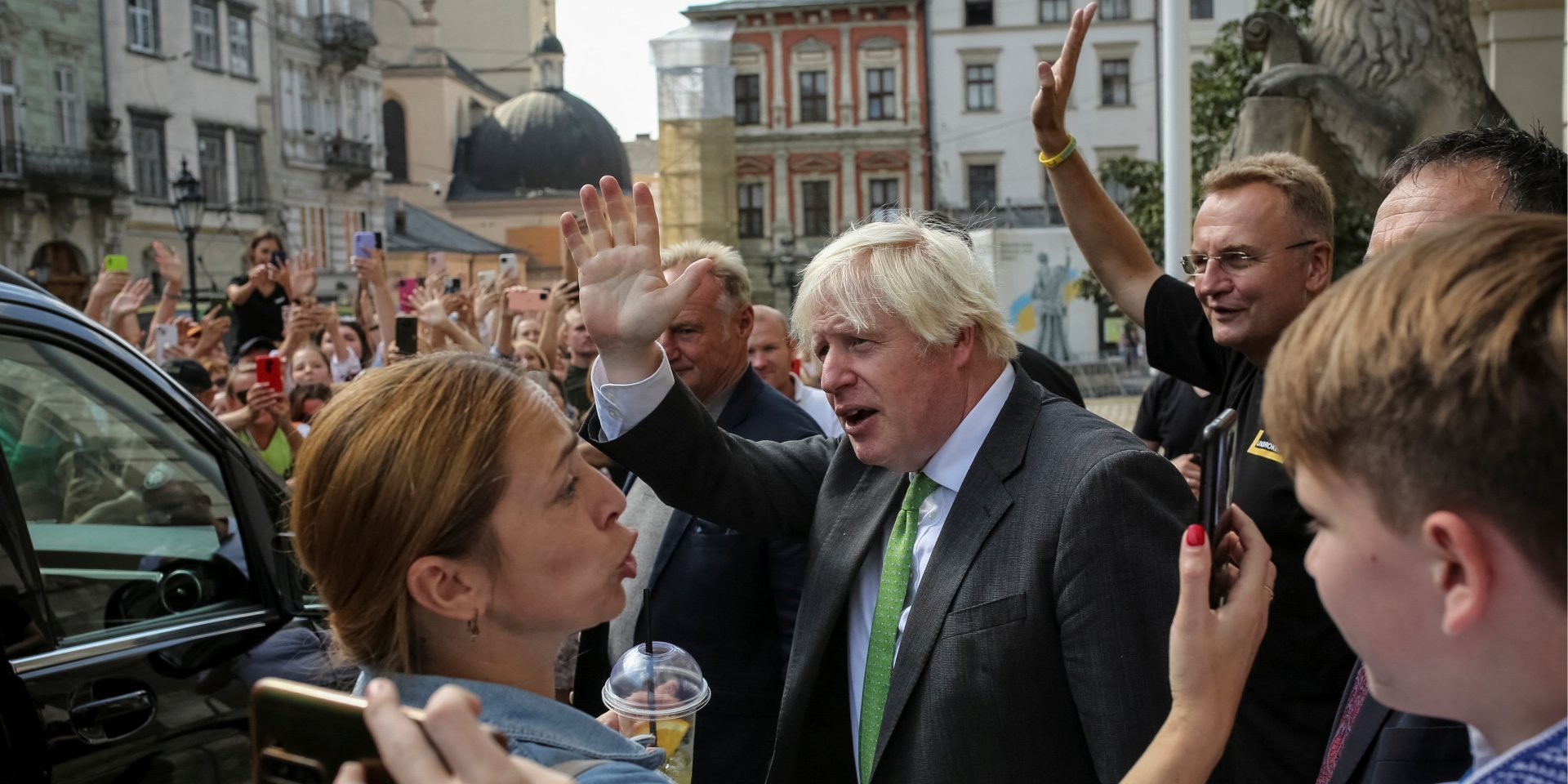 Boris Johnson in Lviv, September 9, 2023 (Photo: REUTERS/Volodymyr Petrov)