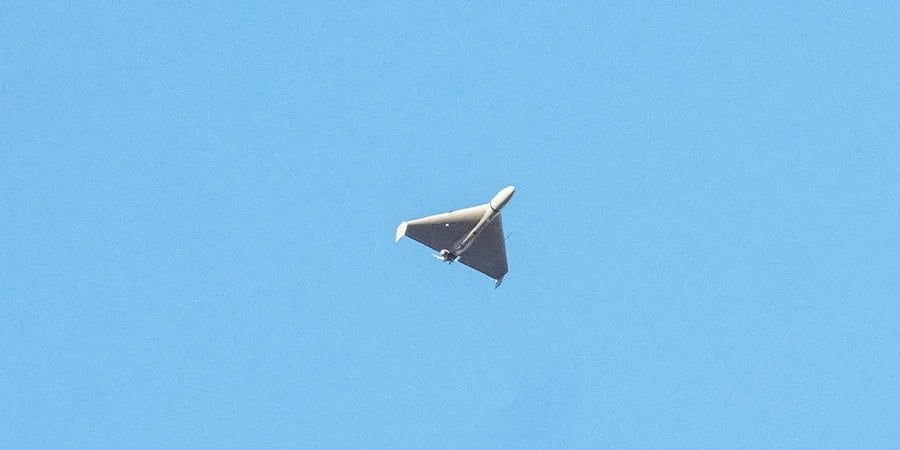 Iranian kamikaze drone in the sky of Ukraine (Photo: REUTERS/Roman Petushkov)